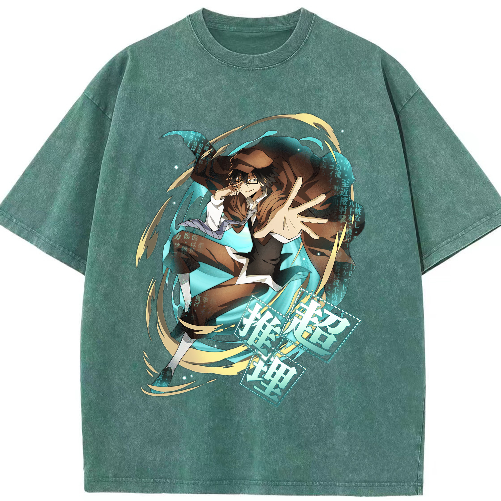 （画像用） 文豪ストレイドッグス Bungo Stray Dogs 綿100% ヴィンテージ風 半袖Tシャツ（フロントプリント）